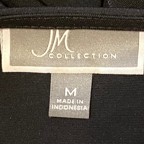 NWOT Black/Cream Top with Asymmetric Hem - Picture 13 of 15